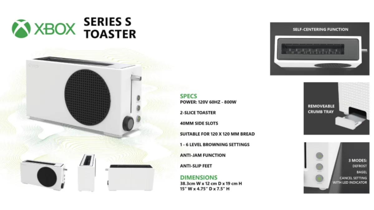 Xbox Series S Toaster Reportedly In the Works as Microsoft Reveals Velocity Green Wireless Controller