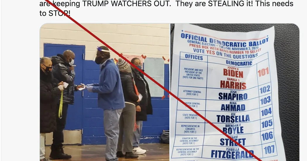 Trump Ally Tweets Misleading Images of Philadelphia Voting