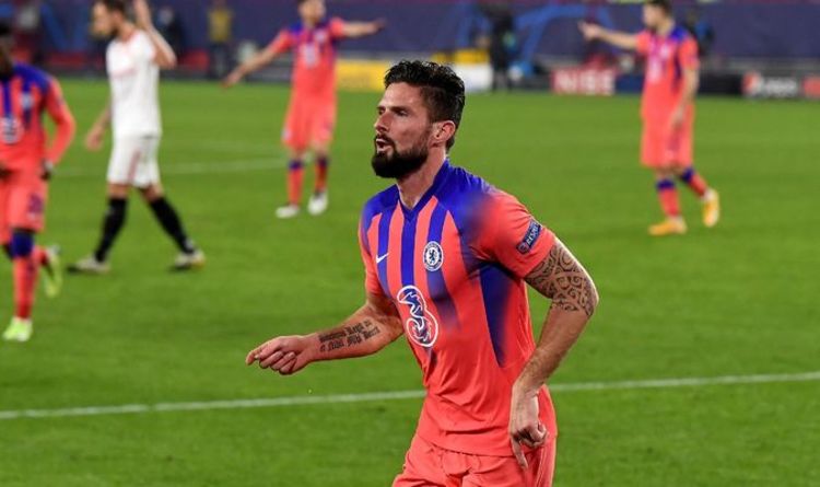 Chelsea player ratings vs Sevilla: Olivier Giroud a superb 10 as Blues win impressively