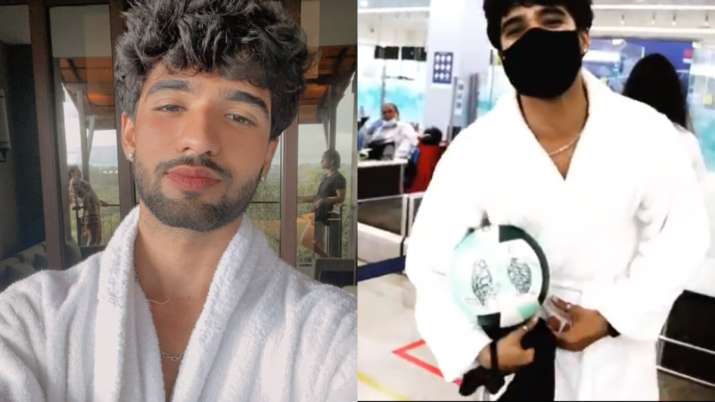 VIDEO: 'Kumkum Bhagya' fame Zeeshan Khan stopped at airport for arriving in bathrobe