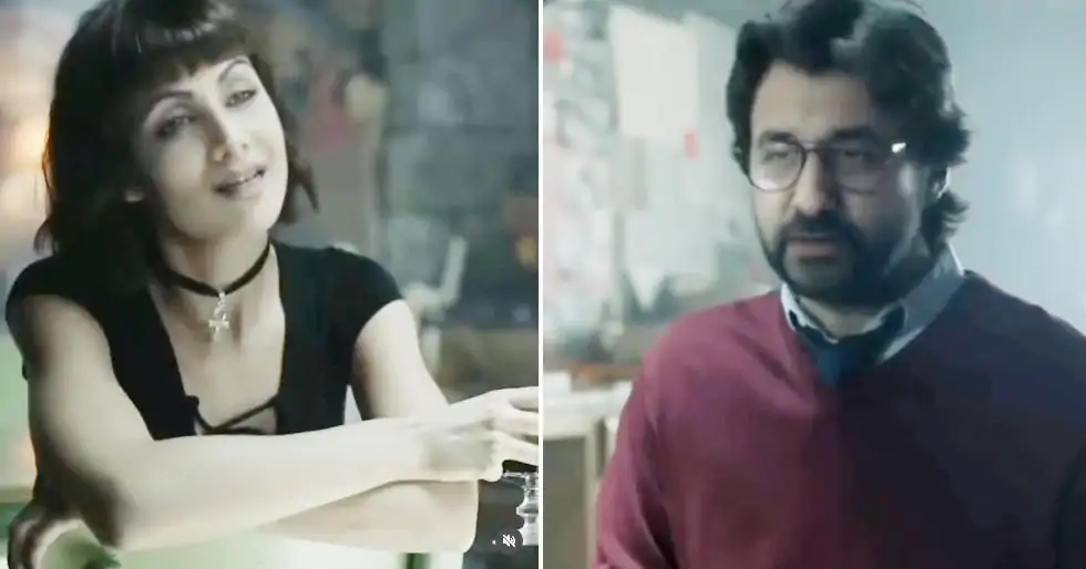 Shilpa Shetty and Raj Kundra as Money Heist characters speaking in Punjabi