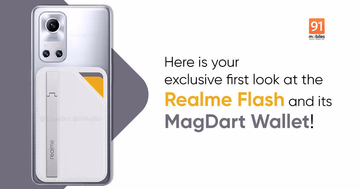 [Exclusive] Realme Flash with MagDart Wallet shown off in renders ahead of launch | 91mobiles.com