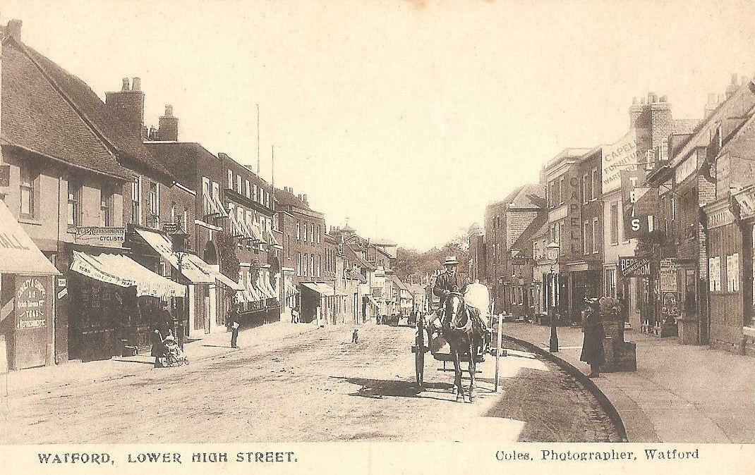 Two buildings survive from this century-old picture of Watford
