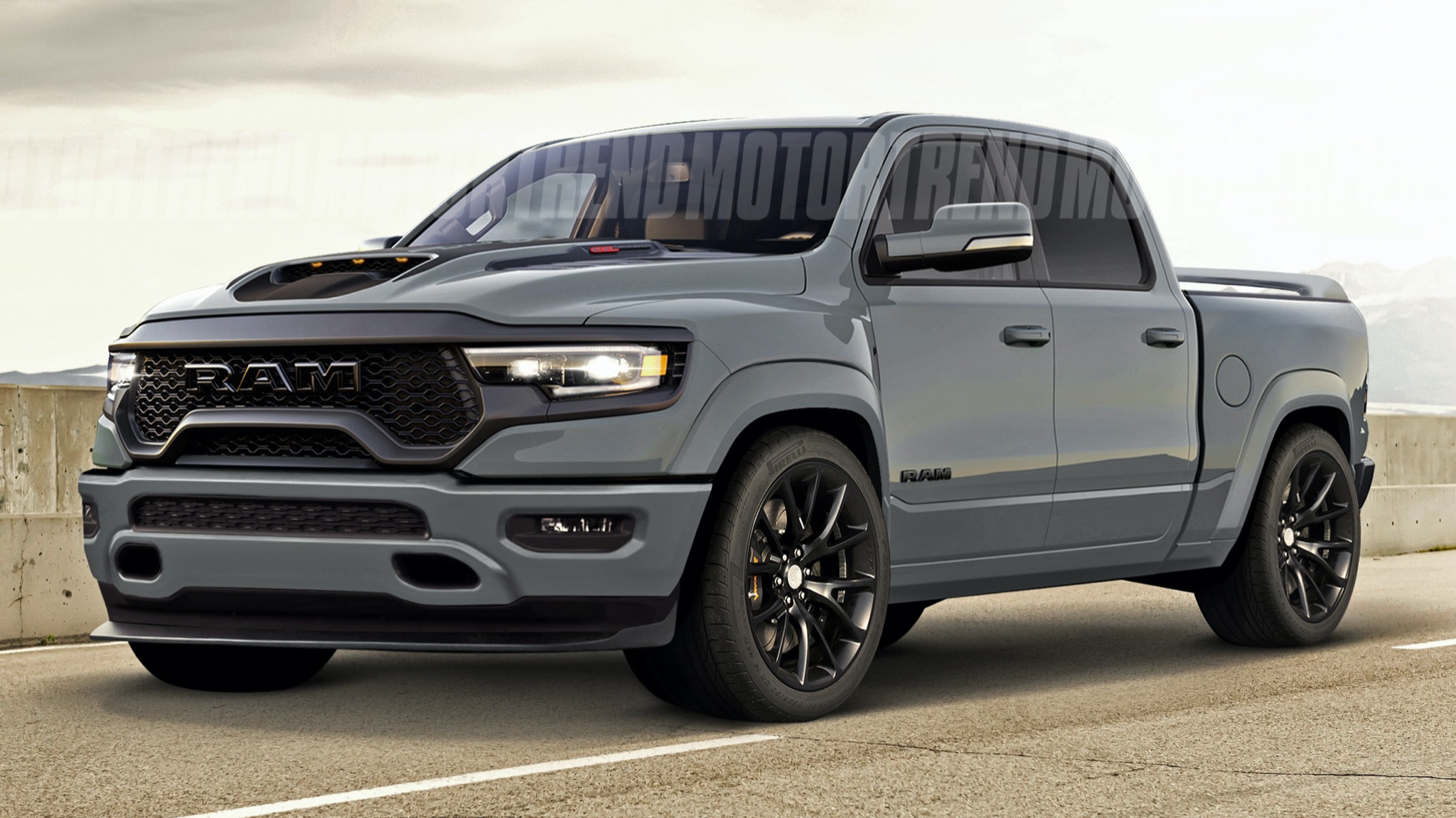 2021 Ram 1500 TRX Reimagined as SRT-10–Inspired Muscle Truck