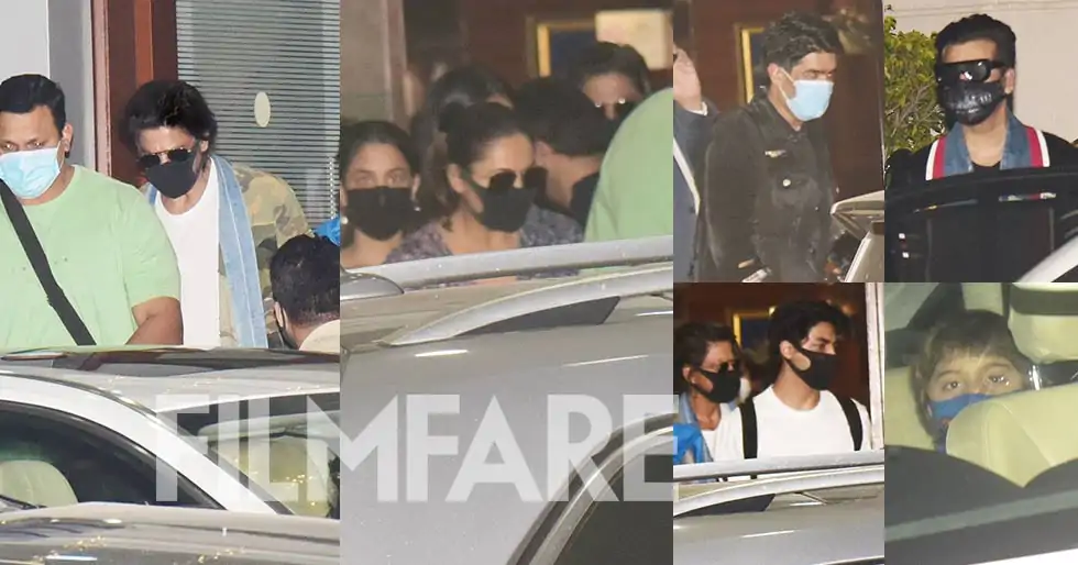 Shah Rukh Khan returns from the UAE with his family