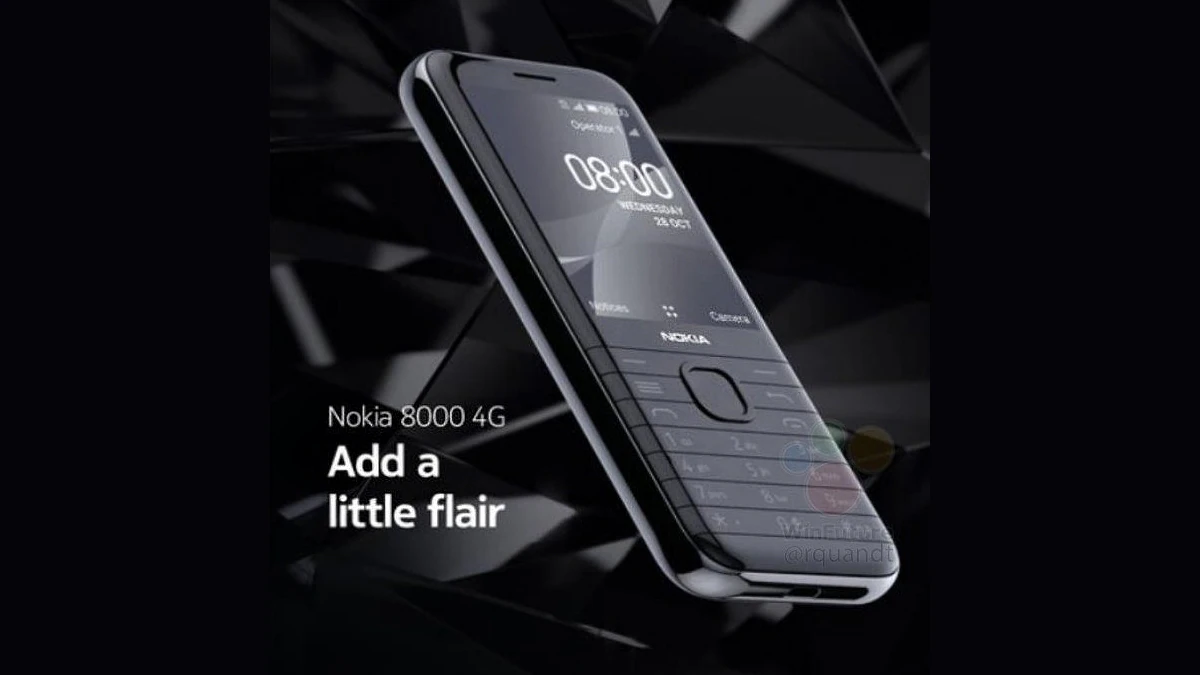 Nokia 8000 4G Leaked Poster Tips Curved Edges Instead of Slider Design