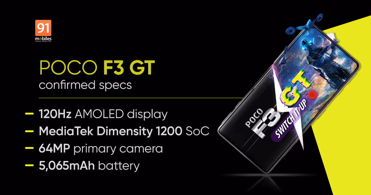 POCO F3 GT listed on Flipkart ahead of launch on July 23rd