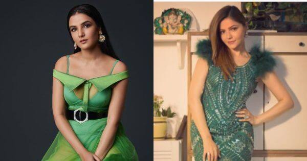 Navratri 2020: Rubina Dilaik, Jasmin Bhasin, Monalisa ⁠— Bigg Boss beauties rock shades of green on day 7 | Bo