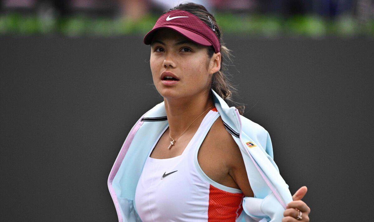 Emma Raducanu reacts to making first semi-final since US Open