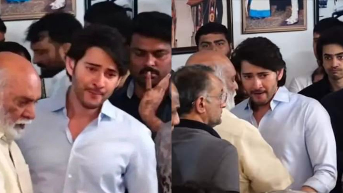 Heartbreaking video of Mahesh Babu tearing up at father Krishna's funeral goes viral | Watch