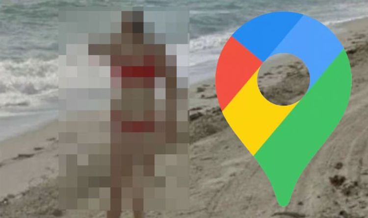 Google Maps Street View: Woman in bikini