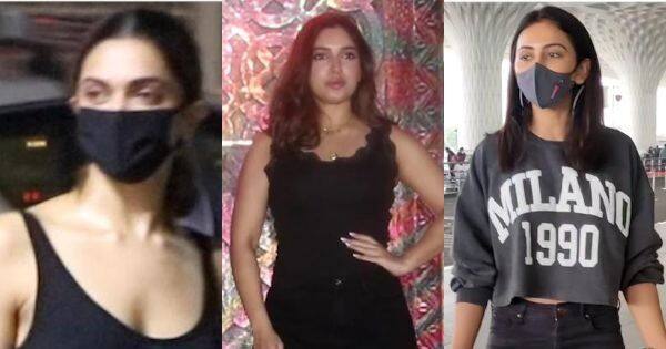 Spotted: Deepika Padukone at Gateway of India, Rakul Preet Singh at the airport, Bhumi Pednekar at Juhu beach 
