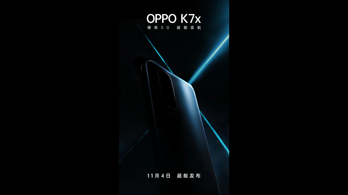 Oppo K7x Set to Launch on November 4