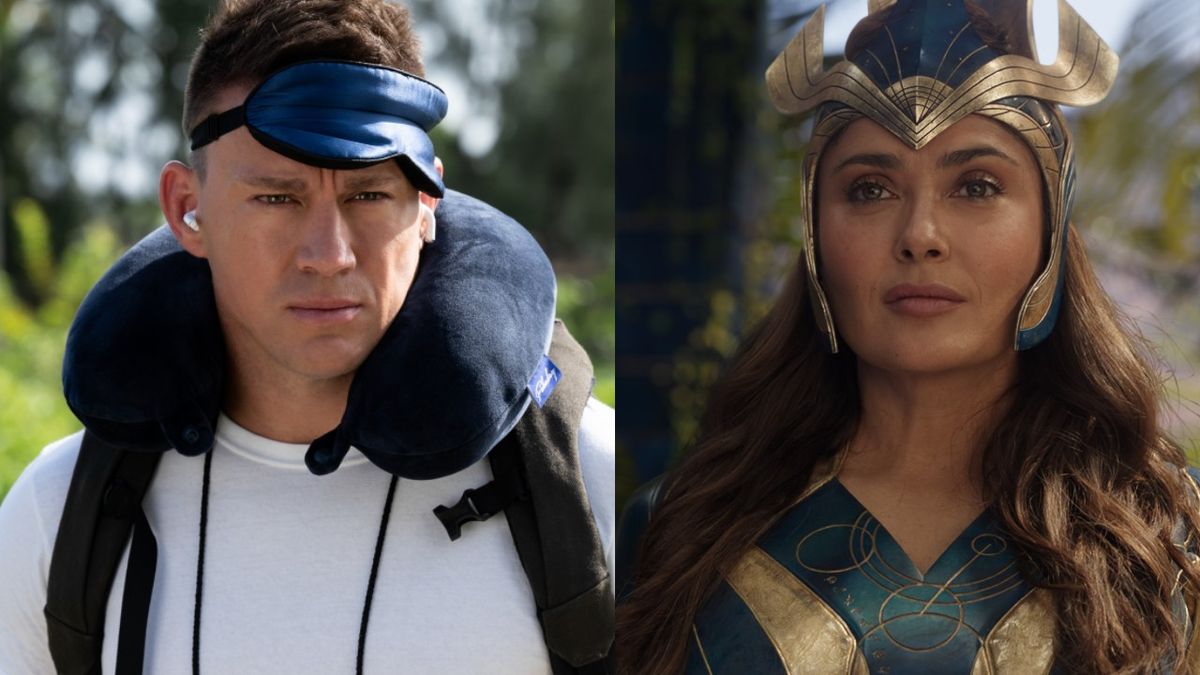 Magic Mike 3's Channing Tatum Shared A Special Birthday Dance With New Co-Star Salma Hayek, And It's Absolutel