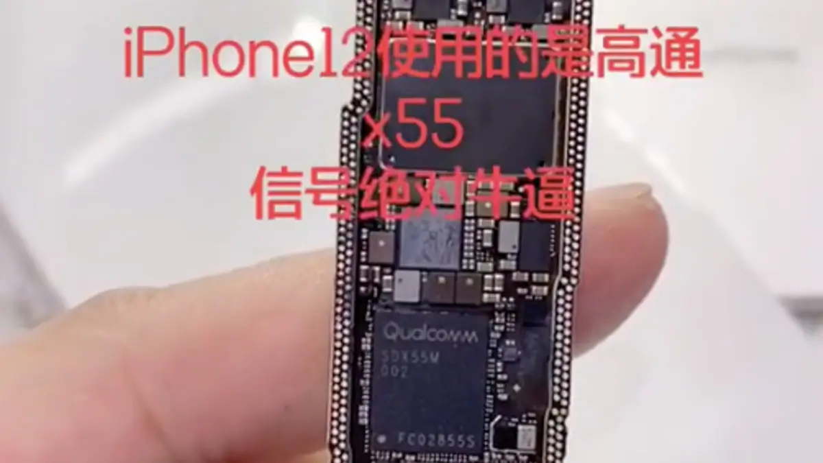 iPhone 12 Teardown Video Suggests Snapdragon X55 5G Modem on Board