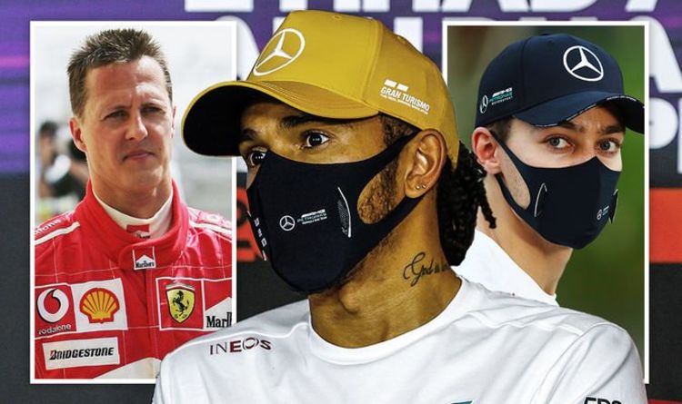 Lewis Hamilton copies Michael Schumacher with George Russell snub