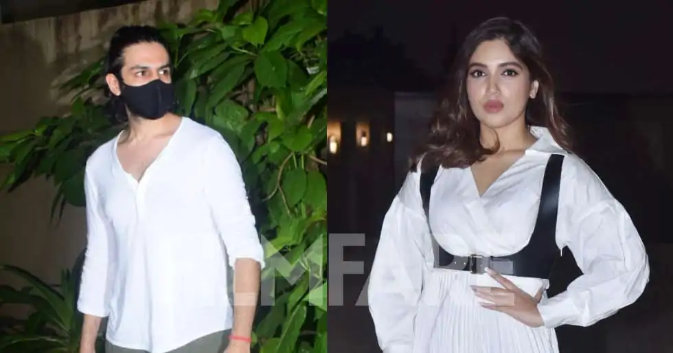 Pictures: Bhumi Pednekar and Kartik Aaryan snapped in the city