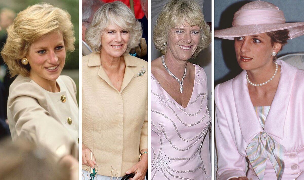 Camilla was not a 'clothes horse' like Diana but both used the same style 'trick'