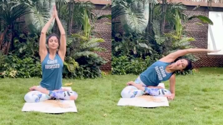 Ahead of International Yoga Day, Shilpa Shetty Kundra lists benefits of Parsva Sukhasana; watch video