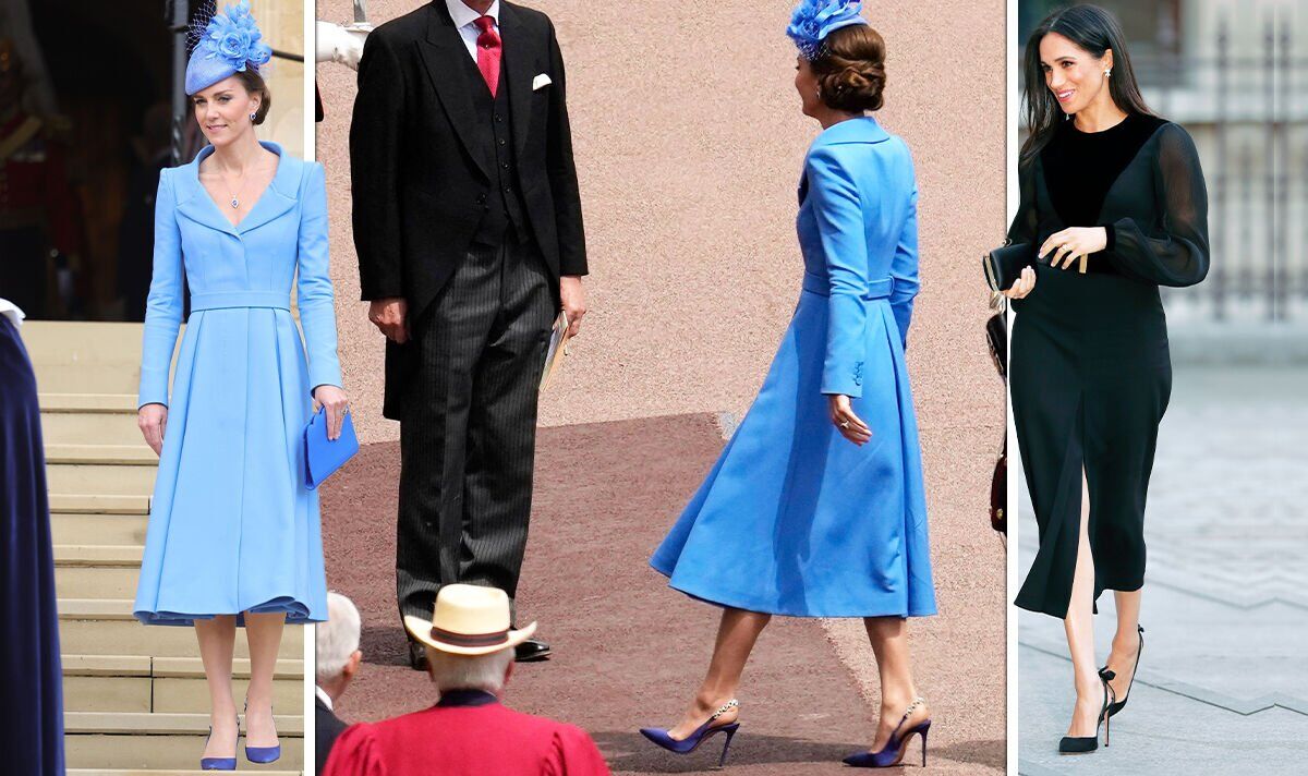 Kate Middleton wears 'Meghan Markle's trademark shoe' - 'at least learn how to style it!'