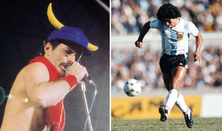 Freddie Mercury pictures with Diego Maradona shared by Queen’s Brian May and Roger Taylor