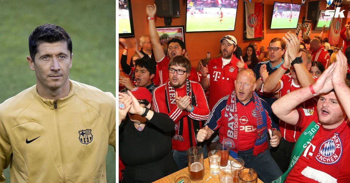 WATCH: Bayern Munich fans shout "Hala Madrid" as Lewandowski returns to say final goodbye after Barcelona swit