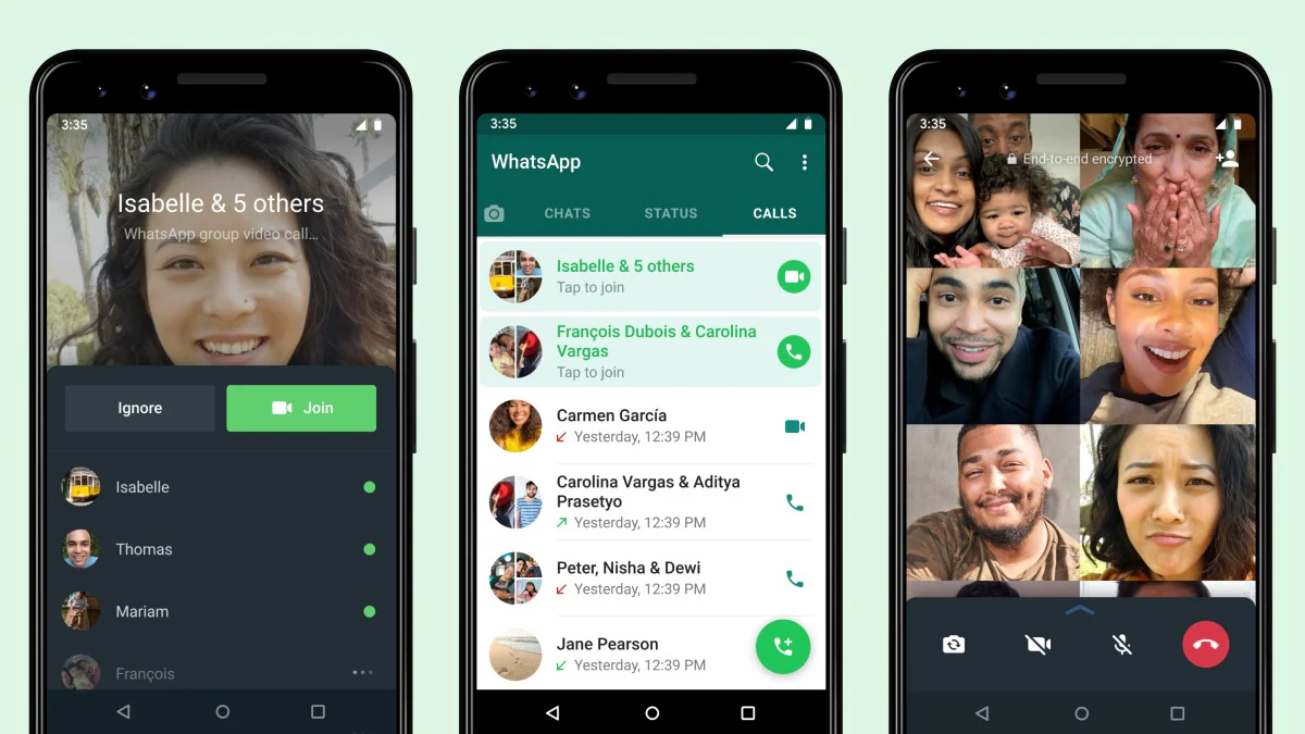 WhatsApp Now Lets You Join a Ongoing Group Call After It Began