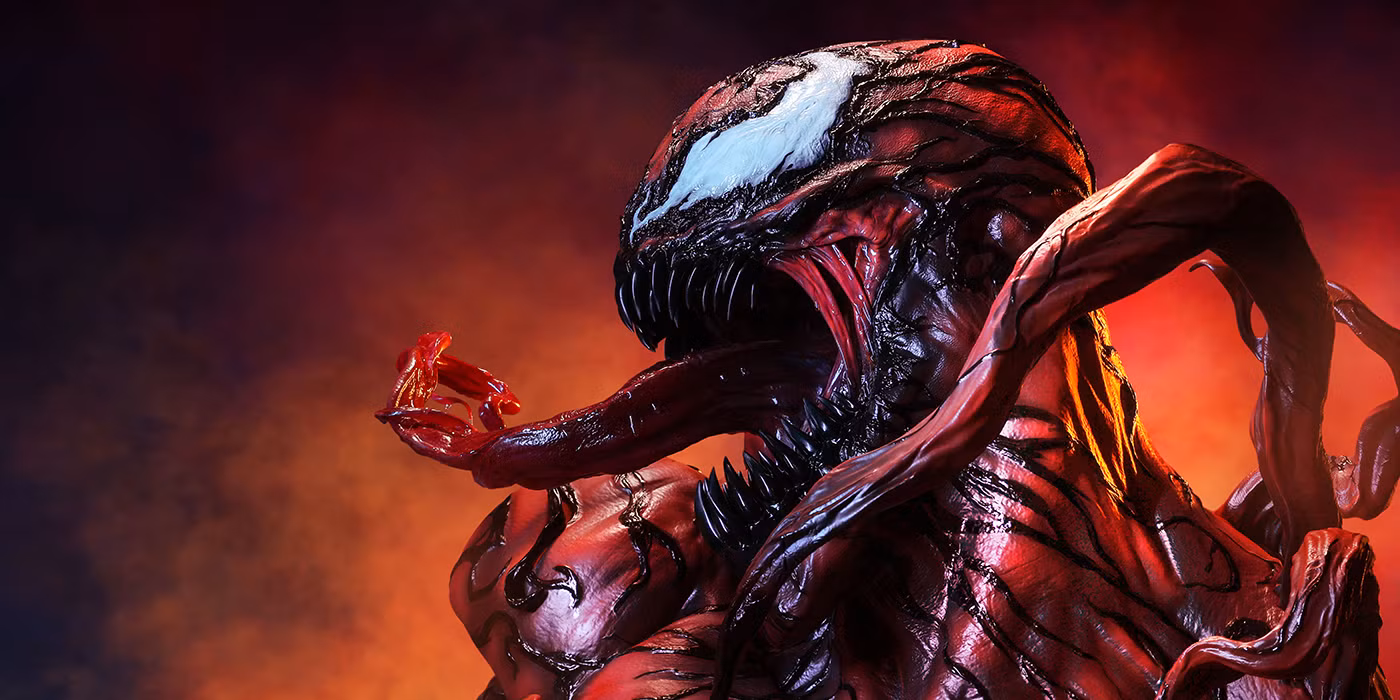 Marvel's Carnage Gets Terrifyingly Accurate Life Size Bust From Queen Studios