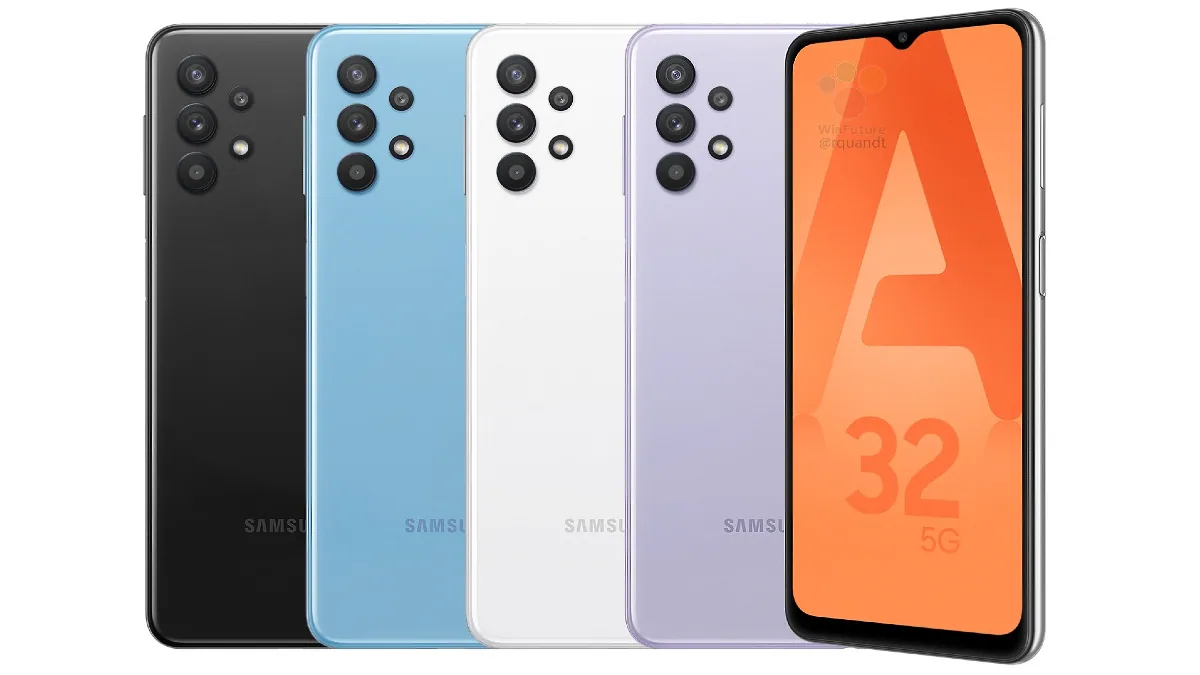 Samsung Galaxy A32 5G Seen in Multiple Colours in Leaked Renders