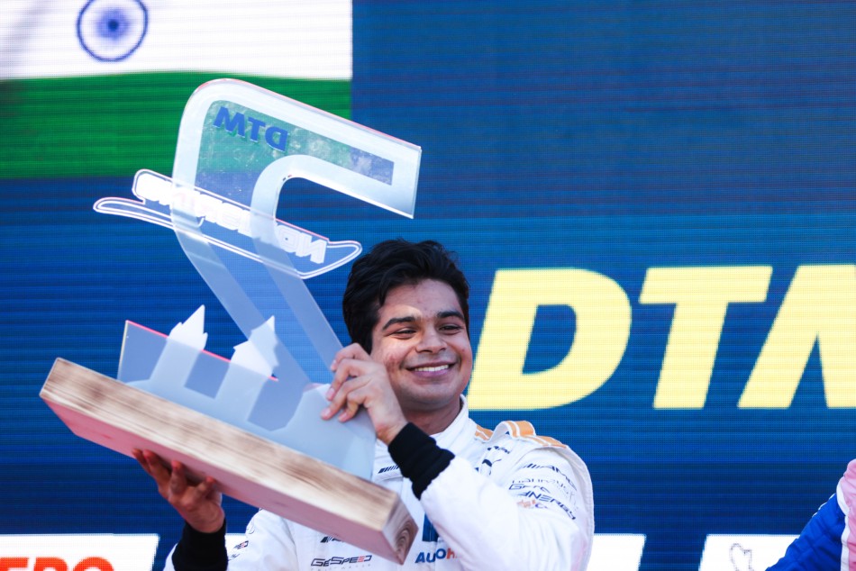 Arjun Maini creates history at Norisring, becomes the first India to stand on DTM podium