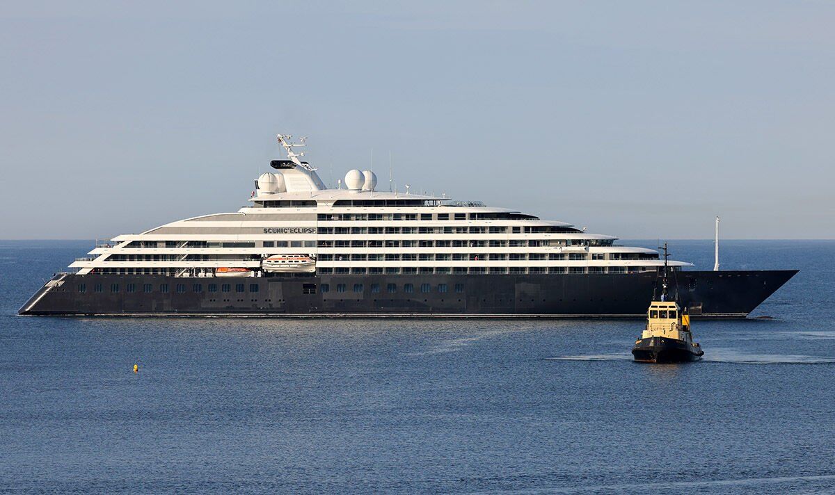 Jaws drop as 'ultra luxury' six-star cruise ship arrives in UK for first time