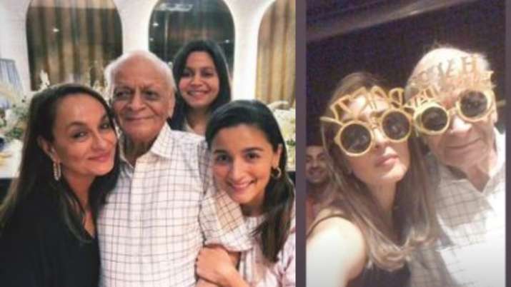 Alia Bhatt celebrates grandfather's 93rd birthday, Ranbir Kapoor, Neetu and Riddhima join intimate bash
