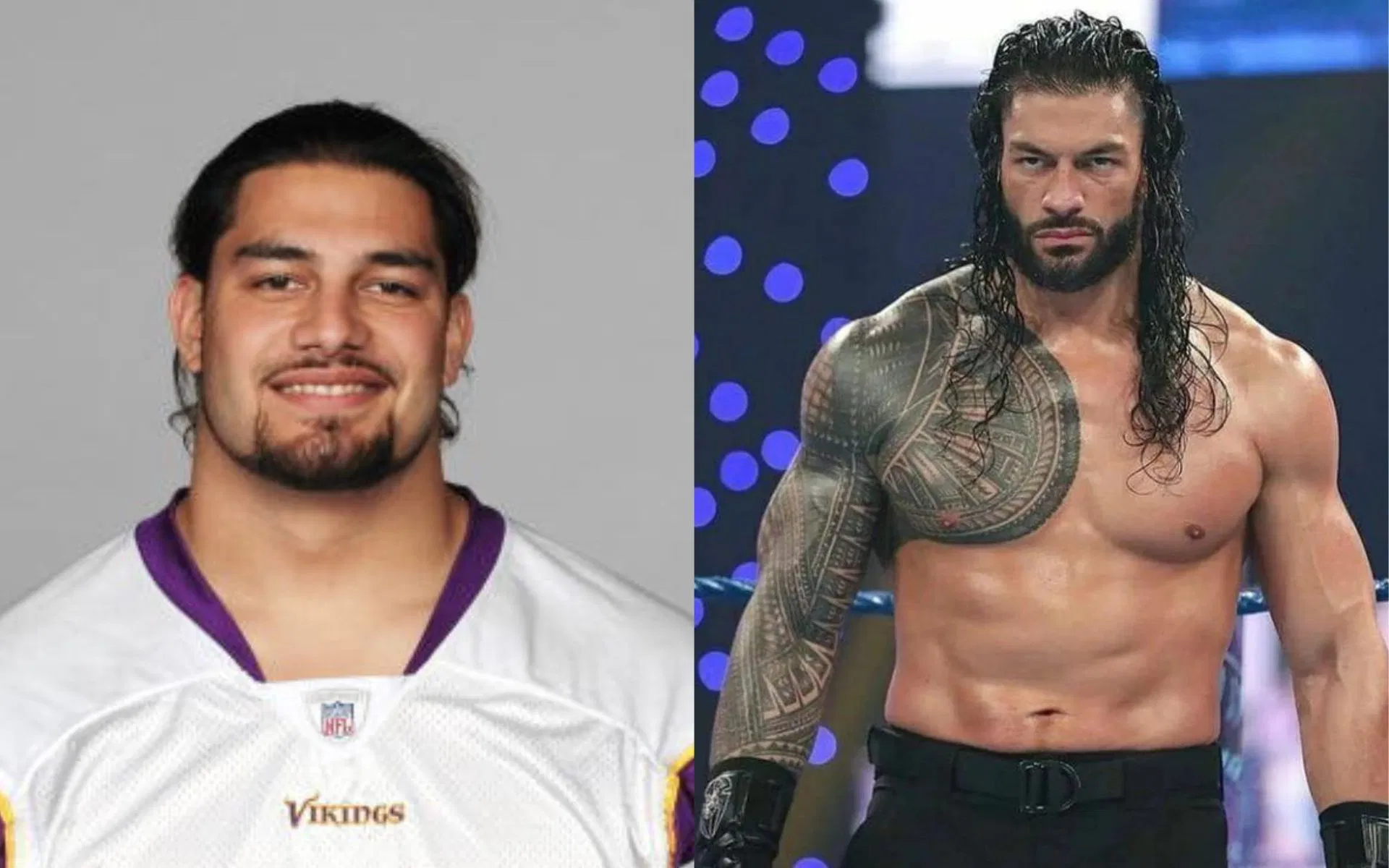 What NFL team did WWE Superstar Roman Reigns play for?