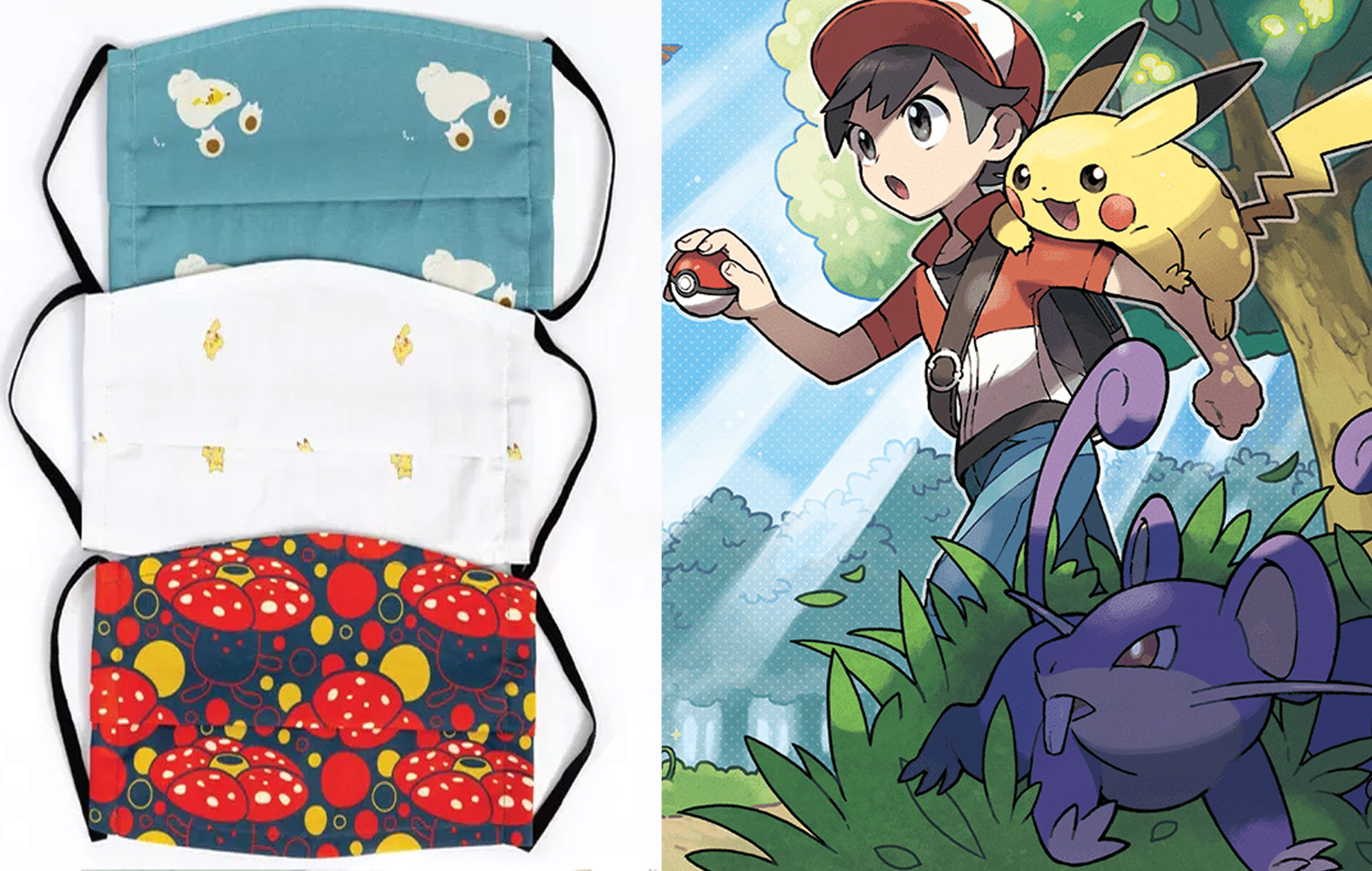 'Pokémon' fans can now buy face masks featuring their favourite character