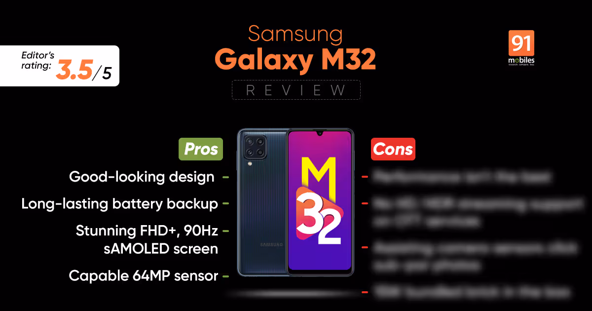 Samsung Galaxy M32 review with pros and cons
