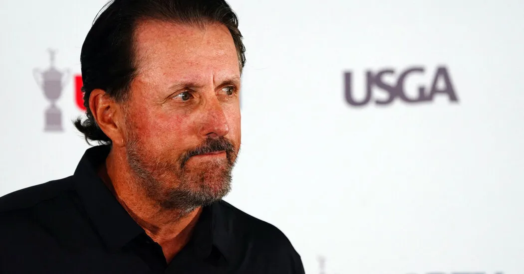 Phil Mickelson, Fresh From LIV Golf Series, Stays on Message at U.S. Open
