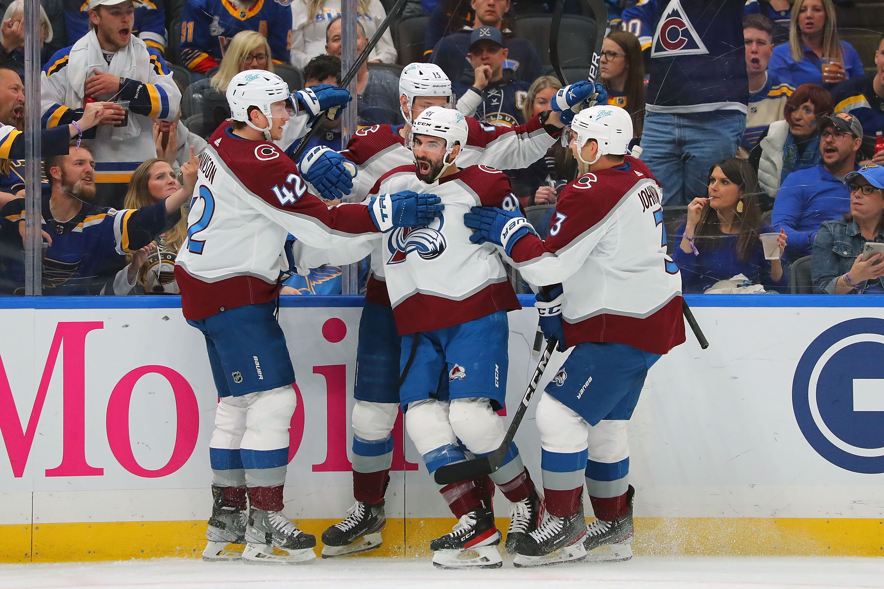 Nazem Kadri Has 'A Game for the Ages' As Avalanche Beat Ville Husso, Blues in Game 4