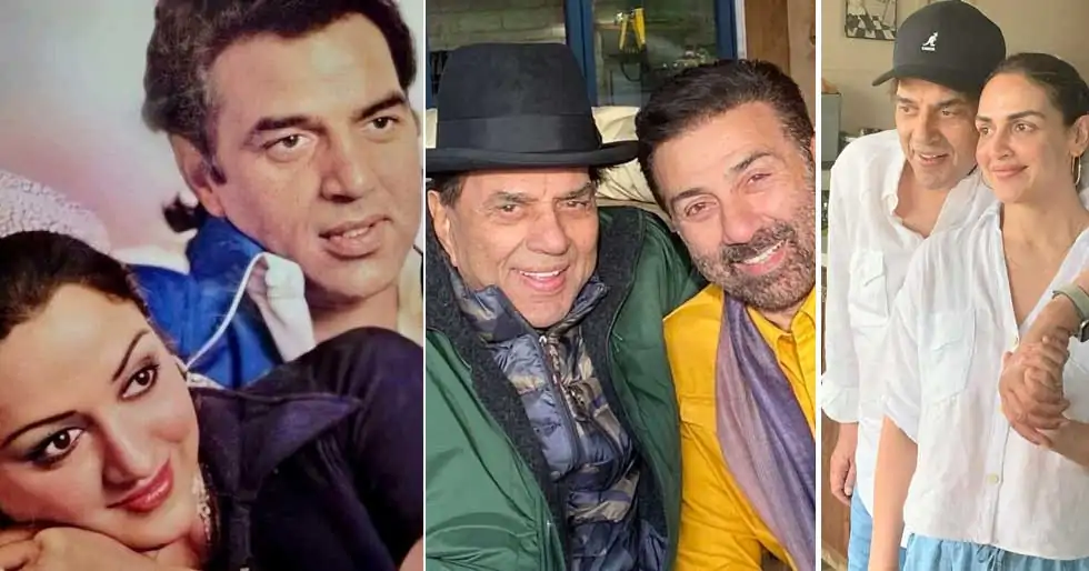 Family showers love on Dharmendra on his birthday