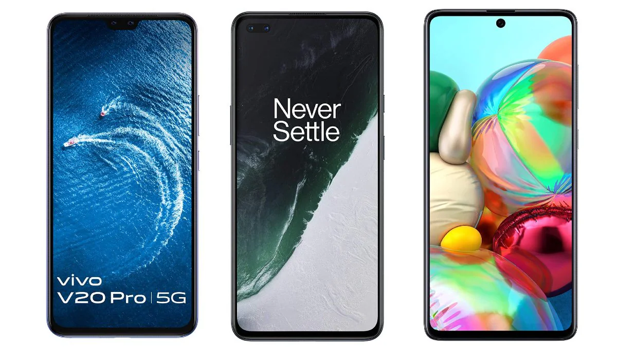 Vivo V20 Pro vs OnePlus Nord vs Samsung Galaxy A71
