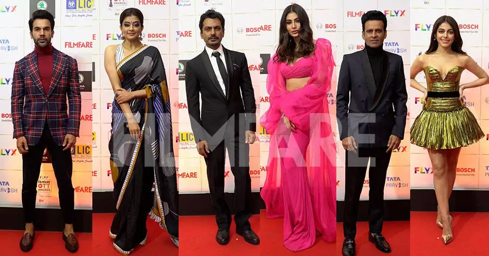 Nawazuddin Siddiqui, Manoj Bajpayee, Rajkummar Rao at Flyx Filmfare OTT Awards