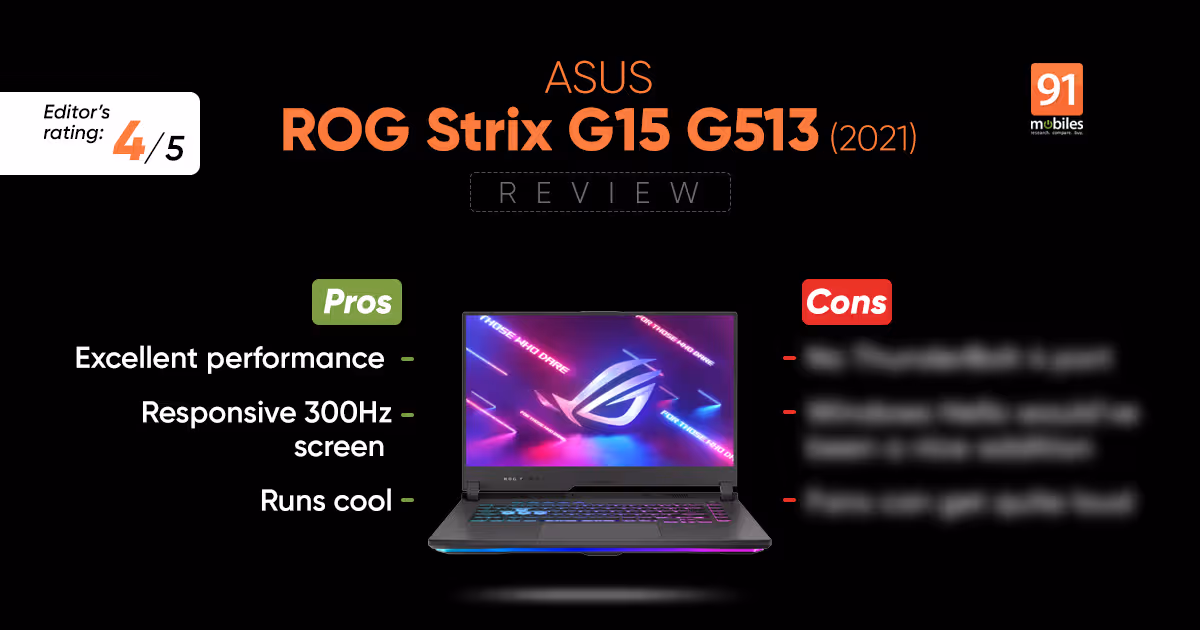 ASUS ROG Strix G15 G513 gaming laptop reviewed