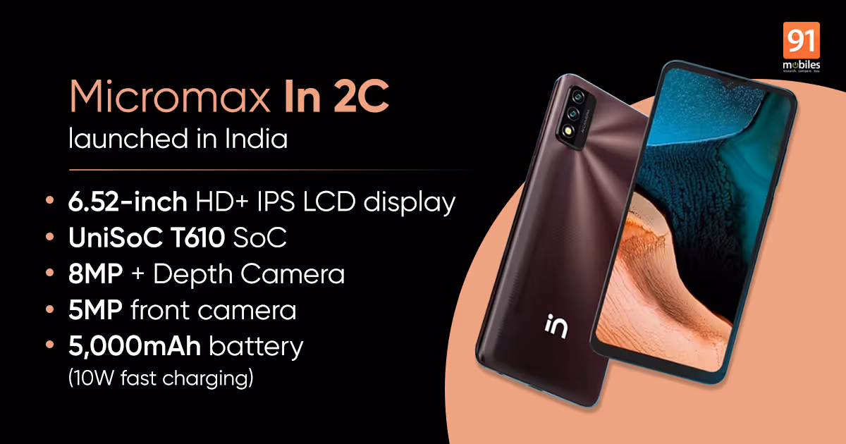 Micromax In 2C launched in India: here are the specifications, price, sale details
