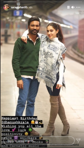 India Tv - Happy Birthday, Dhanush: Akshay Kumar, Sara Ali Khan extend warm wishes to 'Atrangi Re' co-star India Tv - Happy Birthday, Dhanush: Akshay Kumar, Sara Ali Khan extend warm wishes to 'Atrangi Re' co-star