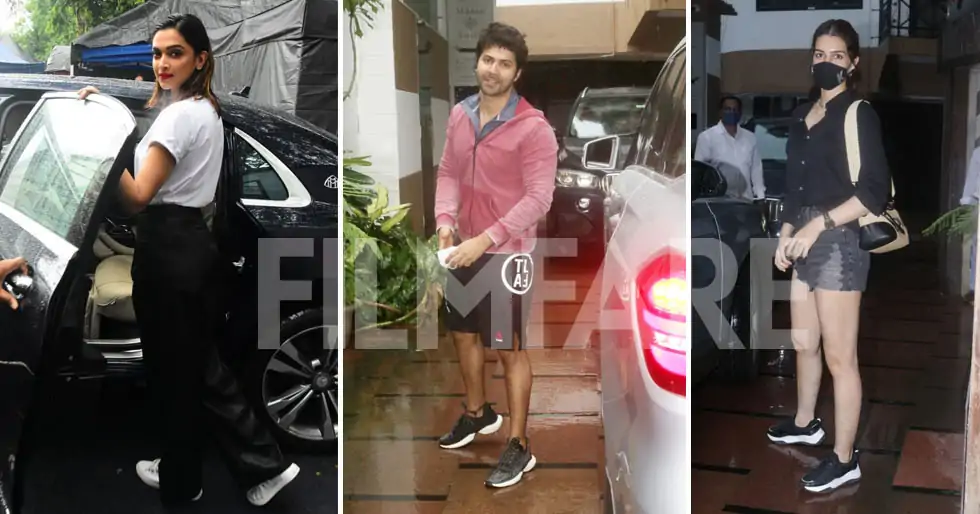Pictures: Deepika Padukone, Kriti Sanon, Varun Dhawan clicked in the city