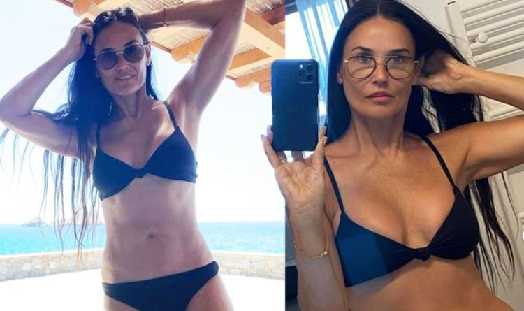 Demi Moore, 58, sparks frenzy as she flaunts toned physique in bikini on family holiday
