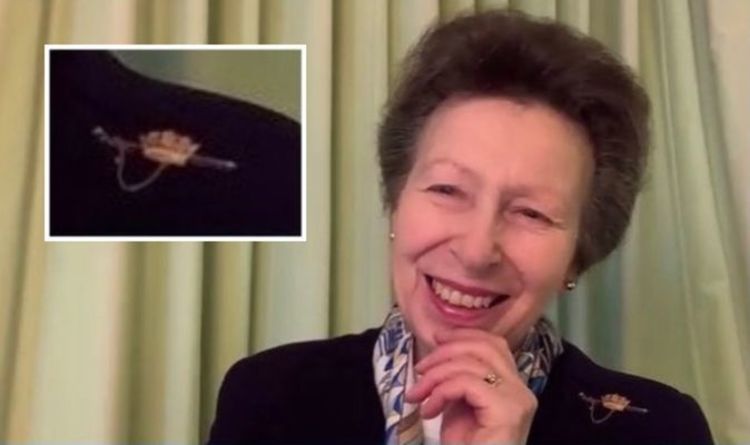 Princess Anne brooch: Royal wears stunning jewellery with sweet nod to the Royal Navy