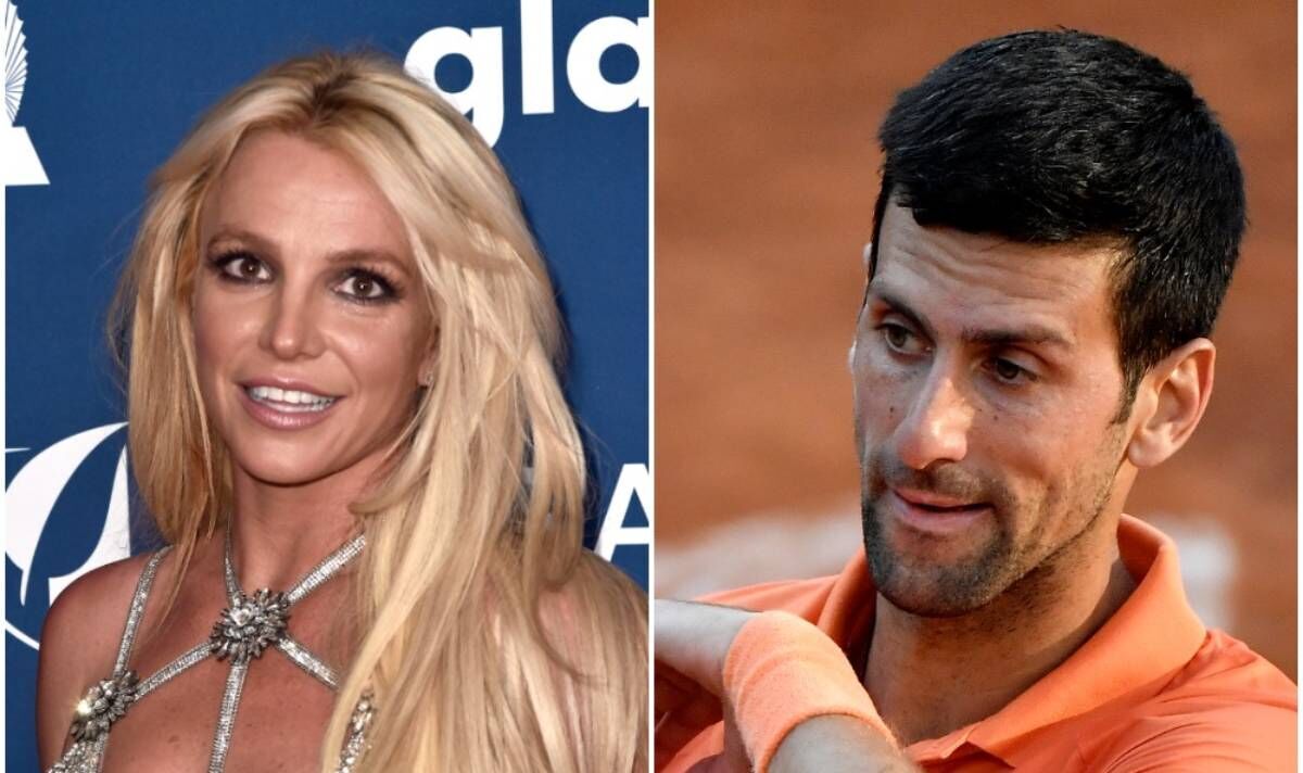 Novak Djokovic wore wig and denim shorts to imitate Britney Spears and 'shock' mum