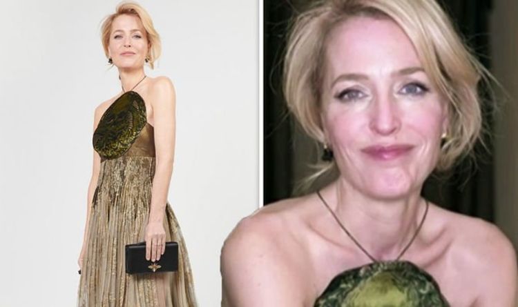 Gillian Anderson baffles The Crown fans by accepting her Golden Globe in American accent