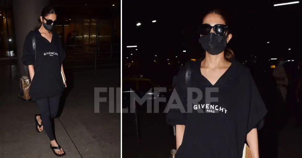 In pictures: Vaani Kapoor clicked in an all-black look at the airport