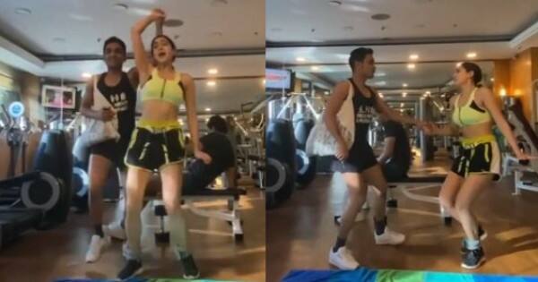 Sara Ali Khan grooving to Govinda and Karisma Kapoor's Jeth Ji Dopahri while working out leaves Varun Dhawan a